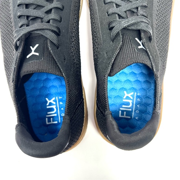 Flux Women’s Adapt Trainer Minimalist Barefoot Athletic Shoe Sz 9 Black Knit Gum - Picture 7 of 8